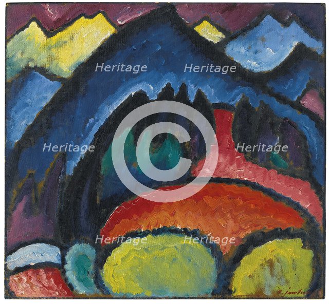 Oberstdorf Mountains, 1912. Artist: Javlensky, Alexei, von (1864-1941)