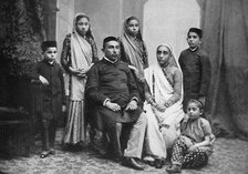 A Parsi family, 1902. Artist: Bourne & Shepherd.