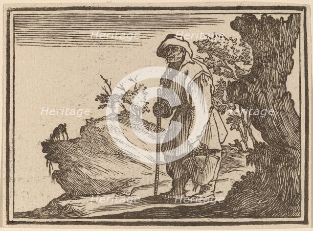 Peasant with Sack, 1621. Creator: Edouard Eckman.