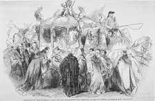 Procession of Queen Victoria to open the Royal Exchange, City of London, 1844.                       Artist: Anon
