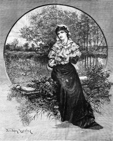 Maiden Meditation, 1881. Creator: W. I. Mosses.