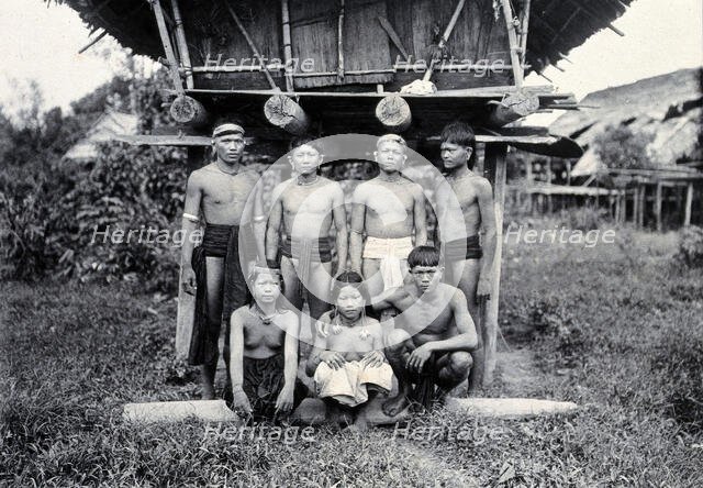 Sarawak: a group of Long Sibatu Kenyah people, c1900. Creator: Unknown.