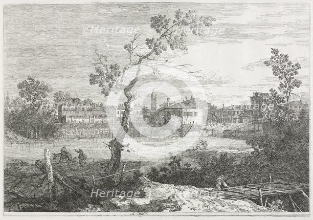 Views: View of Burano, a Town on an Island in the Venetian Lagoon, 1735-1746. Creator: Antonio Canaletto (Italian, 1697-1768).