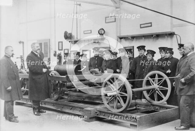 Traning women for street R.R. [i.e., railroad] service Berlin, between 1914 and c1915. Creator: Bain News Service.