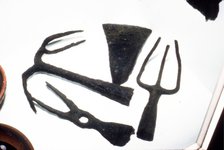 Roman Iron Agricultural Tools at Chatillon-Sur-Seine. France, c1st-2nd century. Artist: Unknown.