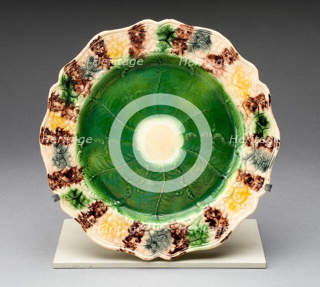 Plate, Staffordshire, 1760/75. Creator: Staffordshire Potteries.