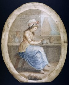 'The Staffordshire Girl', late 18th-early 19th century. Artist: WN Gardner