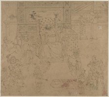 Album of Daoist and Buddhist Themes: Kings of Hells: Leaf 34, 1200s. Creator: Unknown.