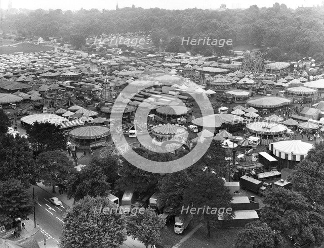 Goose Fair, Forest Recreation Ground, Nottingham, Nottinghamshire, 1973. Artist: WE Middleton & Son