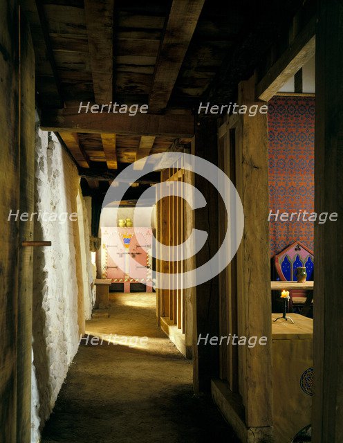 Screens passage, Medieval Merchant's House, French Street, Southampton, Hampshire, 1988. Artist: Paul Highnam