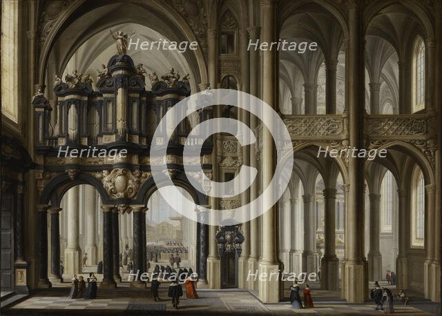 A Church Interior, 1642. Creator: Dirck van Delen.