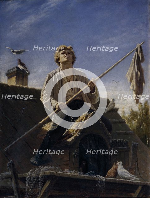 A pigeon fancier, 1874. Artist: Perov, Vasili Grigoryevich (1834-1882)