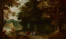 Landscape-Walk through a Forest, 1st quarter of 17th century. Creator: Jasper van der Laanen.