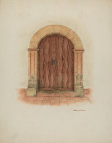 Doorway and Doors, 1938. Creator: R.J. De Freitas.