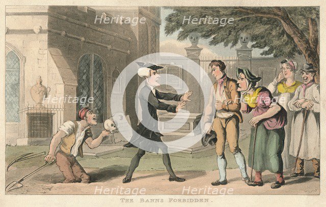 'The Banns Forbidden', 1820. Artist: Thomas Rowlandson.