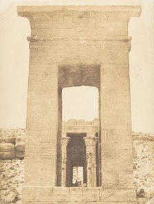 Propylon du Temple de Dandour (Tropique du Cancer), April 1850. Creator: Maxime du Camp.