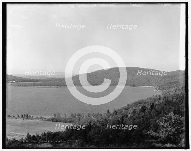 Outlet of Lake Dunmore, Green Mountains, between 1900 and 1906. Creator: Unknown.
