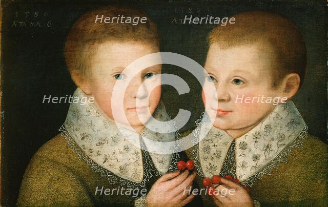 Portrait of Two Brothers, 1586. Creator: Marcus Gheeraerts, the Younger.