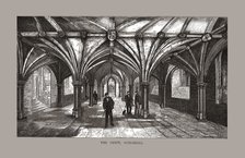 The Guild-Hall Crypt, 1886.  Artist: Unknown.