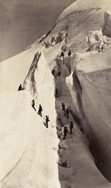 [The Ascent of Mont Blanc], 1861. Creator: Auguste-Rosalie Bisson.
