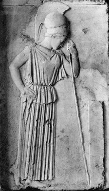 Relief of Athena/Minerva, 5th century BC, (1937).Artist: Martin Hurlimann