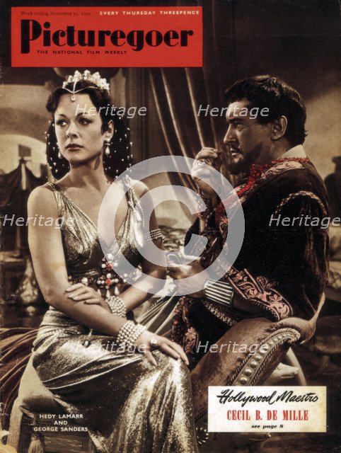 Hedy Lamarr (1914-2000) and George Sanders (1906-1972), actors, 1950. Artist: Unknown