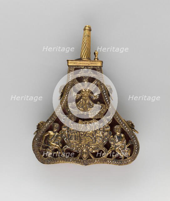 Powder Flask, Italy, 1590 with later addtions. Creator: Unknown.