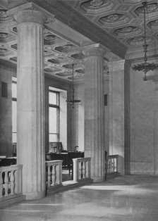 Detail of officers' space - Uptown Branch Building, National City Bank, New York, 1922. Artist: Unknown.