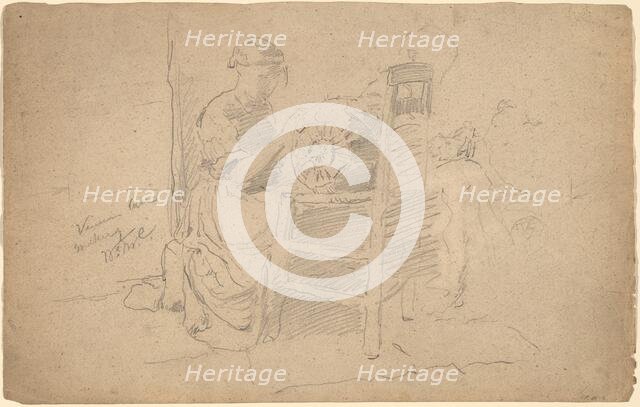 Venetian Lace Making, late 19th-early 20th century. Creator: William Merritt Chase.