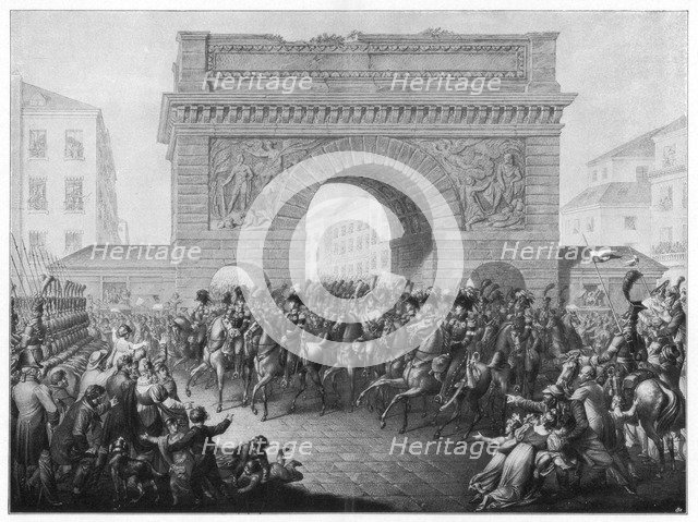 The Allies enter Paris, 31 March 1814 (1900). Artist: Unknown