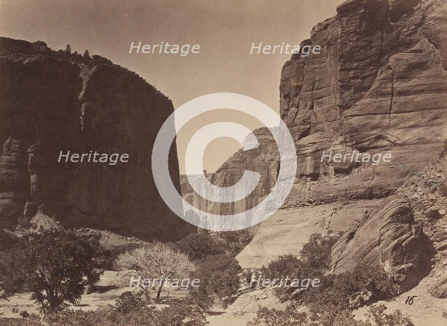 Head of Cañyon de Chelle, Looking Down, 1873. Creator: Tim O'Sullivan.