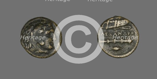 Coin Depicting the Hero Herakles, 336-323 BCE. Creator: Unknown.