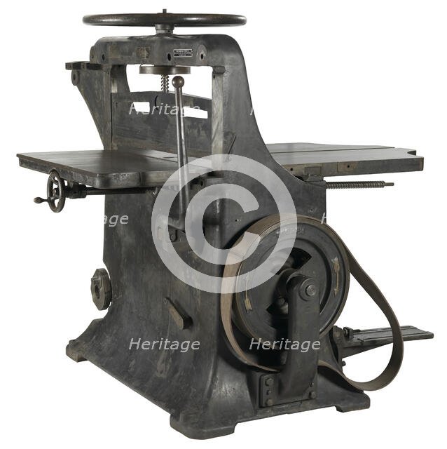 Paper cutter from The Baltimore Afro American Newspaper, 1900-1920. Creator: Chandler & Price.