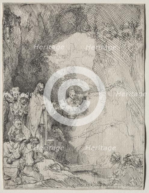 The Raising of Lazarus: Small Plate, 1642. Creator: Rembrandt van Rijn (Dutch, 1606-1669).