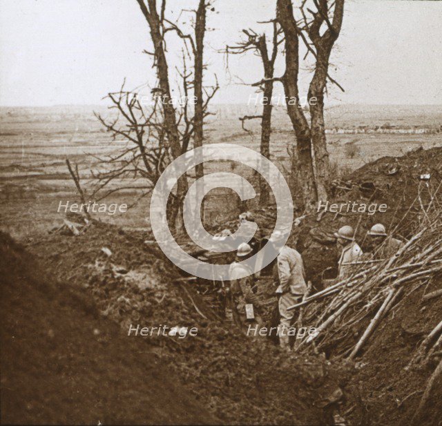 Front line, Les Éparges, northern France, c1914-c1918.  Artist: Unknown.