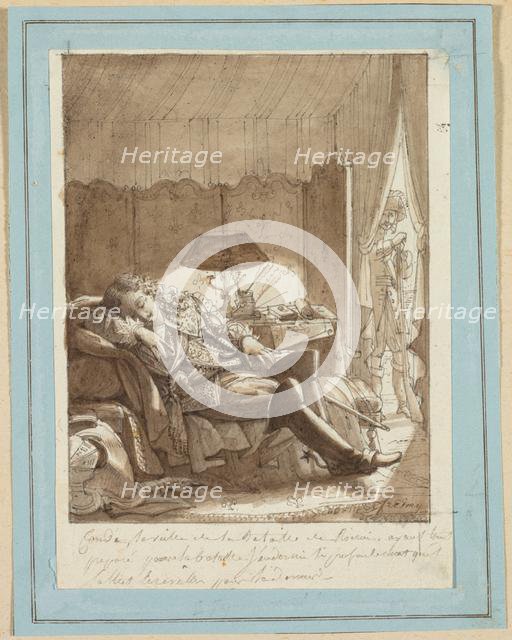 Le Sommeil du Grand Condé, c. 1817. Creator: Jacque-Noël-Marie Frémy (French, 1782-1867).
