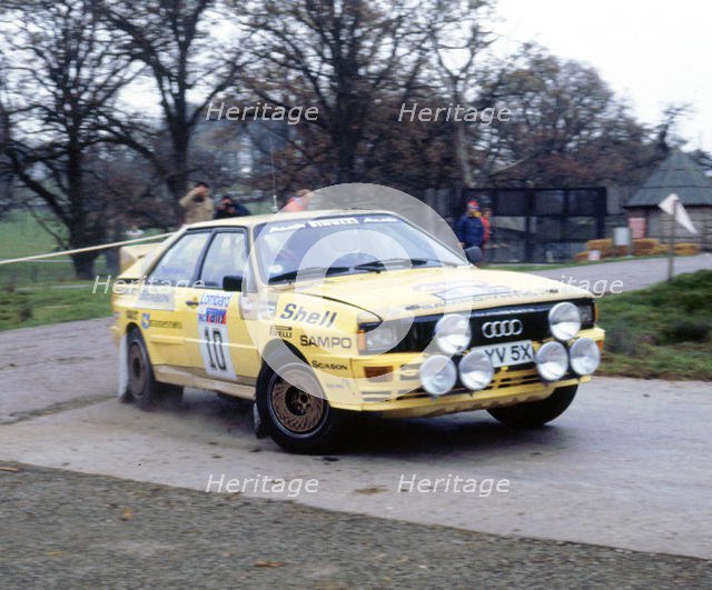 Audi Quattro A2, Lasse Lampi, 1983 RAC Rally. Creator: Unknown.
