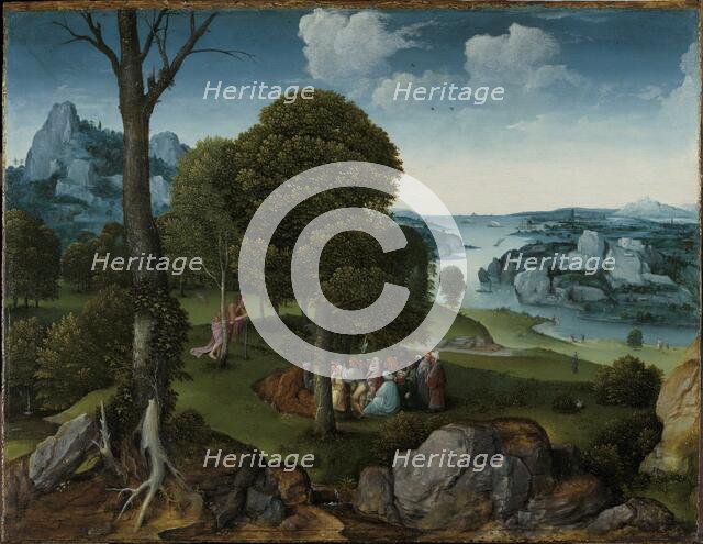 The Preaching of Saint John the Baptist. Creator: Patinier, Joachim (ca. 1480-1524).