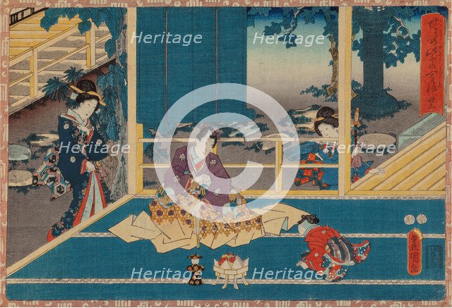 From the series Sono sugata yukari no utsushi-e (Magic Lantern Slides of That Romantic Purple Figure