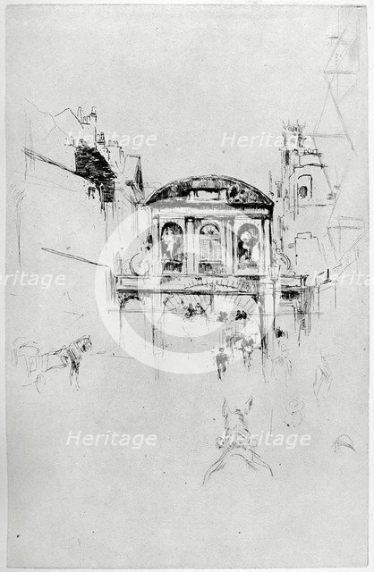 'Temple Bar', 19th century (1904).Artist: James Abbott McNeill Whistler