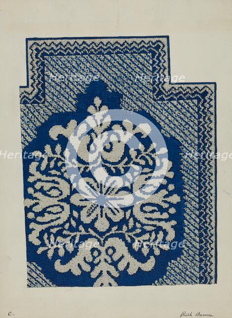 Coverlet, c. 1937. Creator: Ruth M. Barnes.