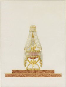 Design of the Bassinet for His Majesty the King of Rome, 1811. Artist: Percier, Charles (1764-1838)