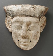 Face from a Coffin, Late Period 25th-30th Dynasties (712-332 BCE). Creator: Unknown.