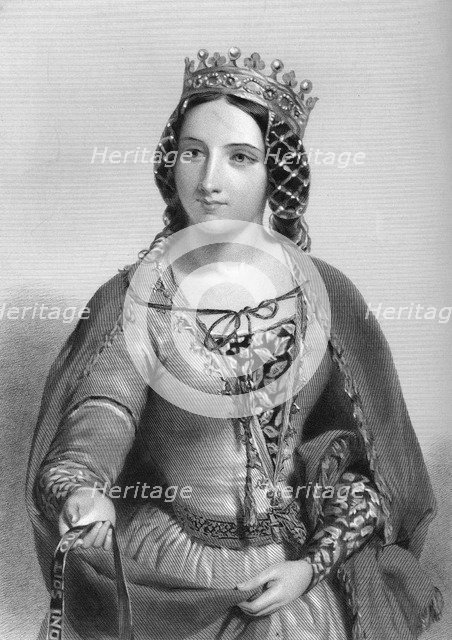 Anne of Warwick (1456-1485), queen consort of King Richard III, 1851. Artist: Unknown