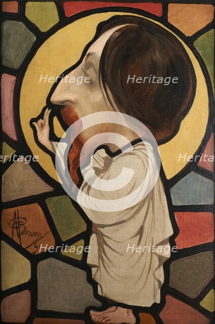 Portrait-charge de François Forichon, 1890. Creator: Albert Guillaume.