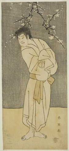 The Actor Sawamura Sojuro III as the Monk Seigen (?) in the Play Saikai Soga..., c. 1793. Creator: Katsukawa Shun'ei.