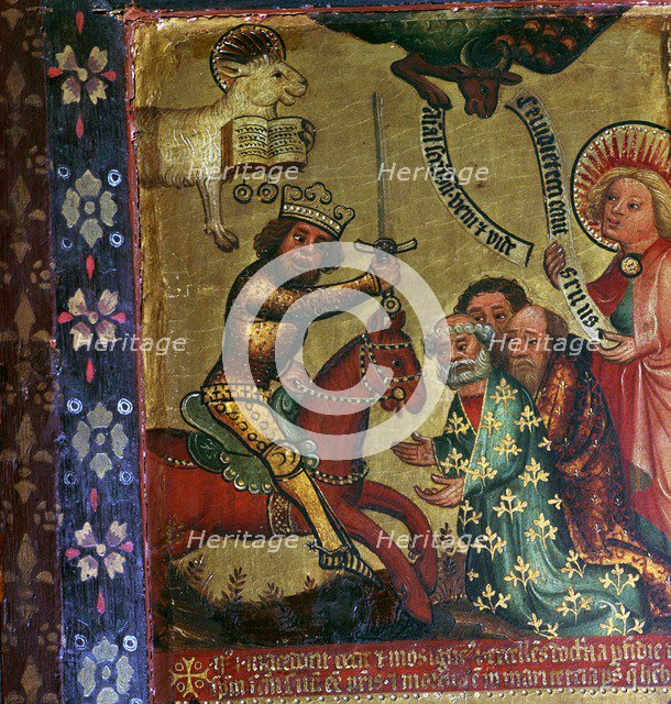 Painting showing the martyrdom of St Peter and St Paul, 14th century Artist: Master Bertram of Hamburg