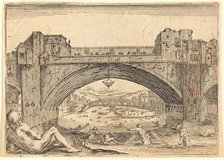Ponte Vecchio, Florence, c. 1622. Creator: Jacques Callot.