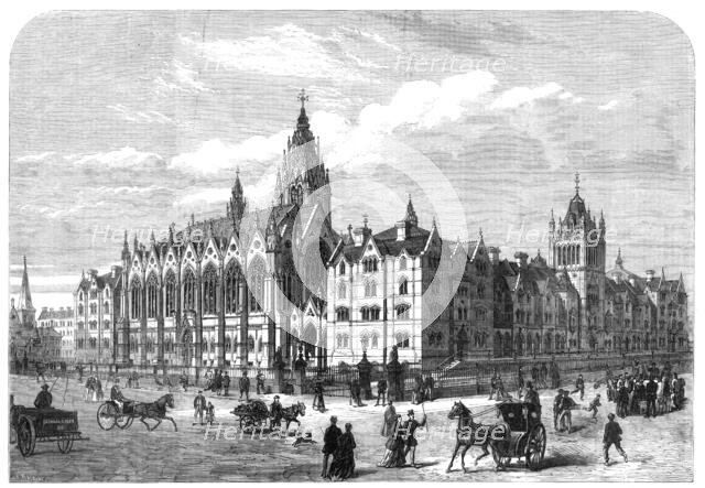 Columbia Market, Bethnal-Green, built by Miss Burdett-Coutts, opened on Wednesday, 1869. Creator: F. Watkins.