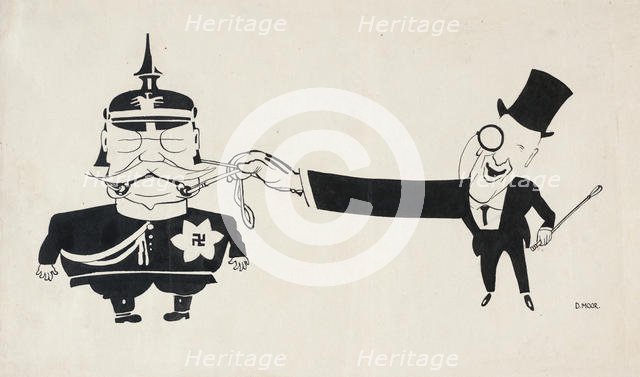 Capitalism and German militarism are great pals, 1920-1925. Creator: Moor, Dmitri Stachievich (1883-1946).